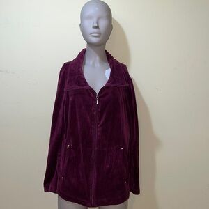 Womens White Stag Zip Up Sweater
